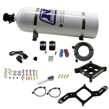 Nitrous Express 4150 Single Entry Crossbar Plate System, Pro Power(100-500Hp) W/15Lb Bottle - 63540-15