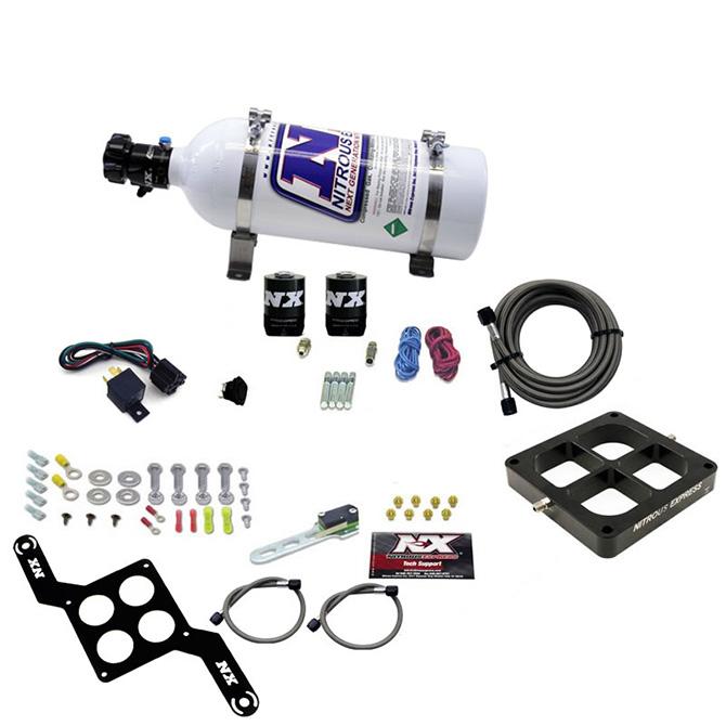 Nitrous Express Dominator Single Entry Billet Crossbar, Pro Power, (100-500Hp) W/ 5Lb Bottle - 63570-05