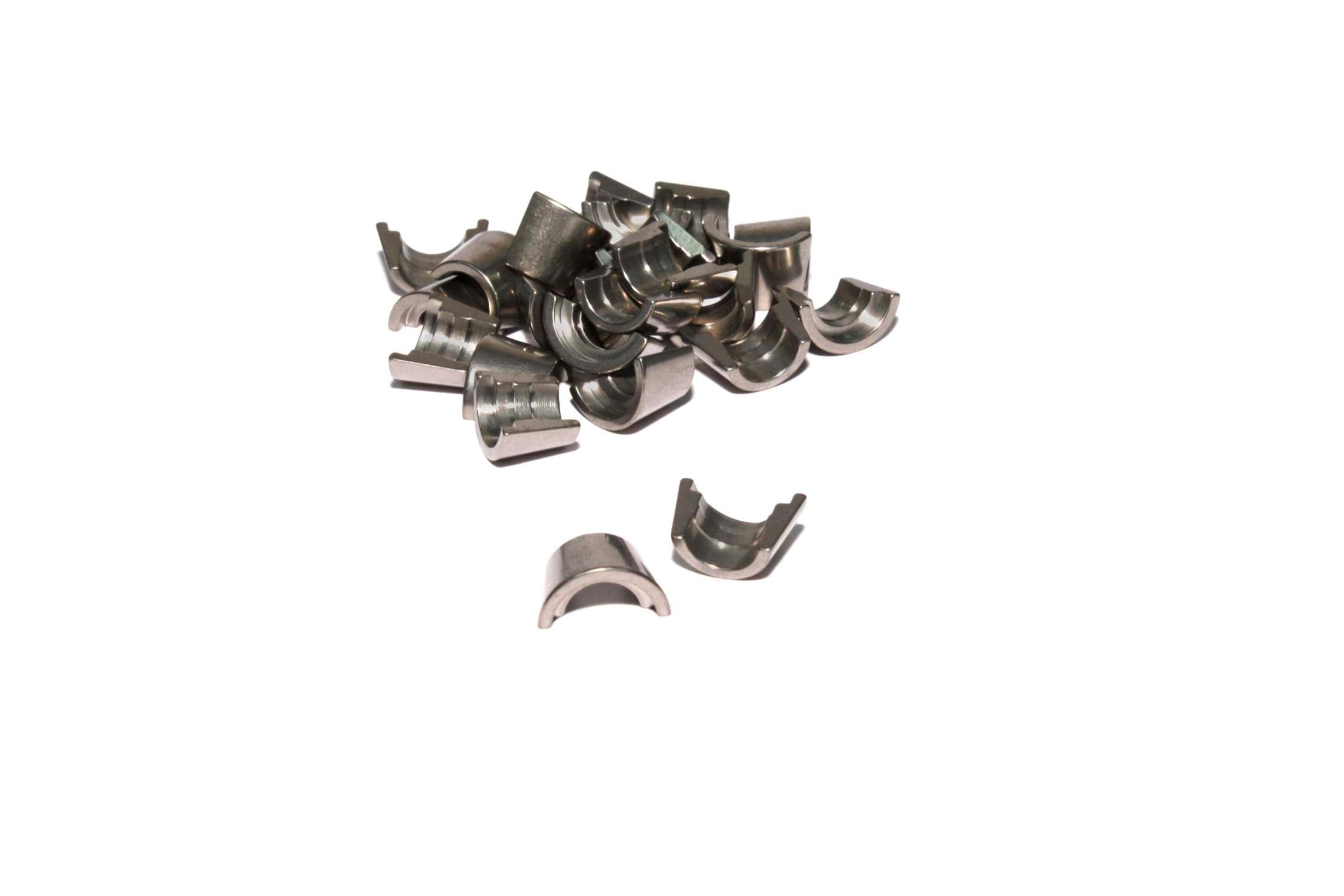 Comp Cams Titanium Set of 12 - 10 Degree, 5/16", Single Groove Locks w/ Lash Cap Recess - 637-12