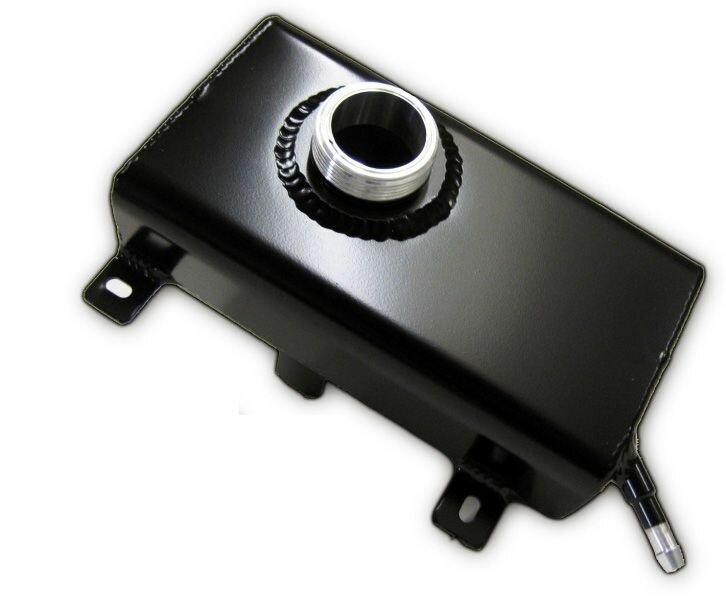 Moroso 05-2010 Mustang GT, GT500, & V6 Coolant Expansion Tank (Black Powdercoat)
