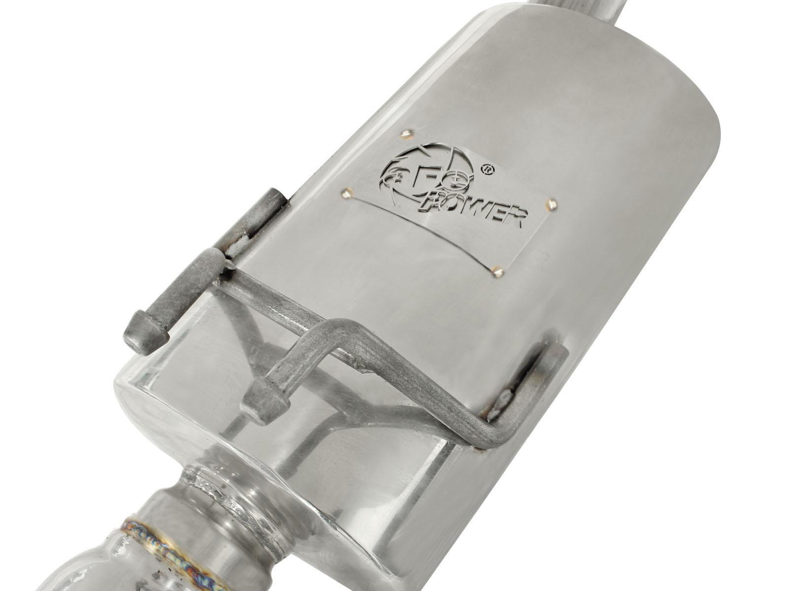 AFE Takeda 2-1/2in 304 Stainless Steel Axle-Back Exhaust System (2006-2011 Civic) - 49-36606