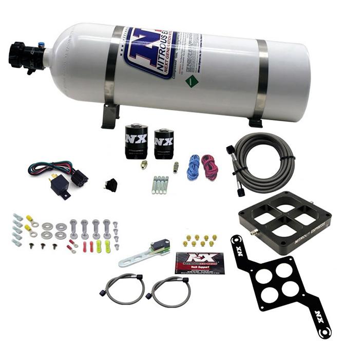 Nitrous Express Dominator Single Entry Billet Crossbar; Rnc (250-750Hp) W/15Lbbottle - 63870-15