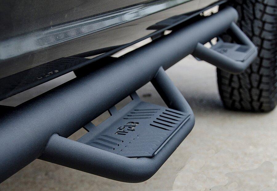 N-Fab Podium Step Nerf Bars- Textured Black (2021-2025 Ford Bronco 4DR) - HPF2172B-TX