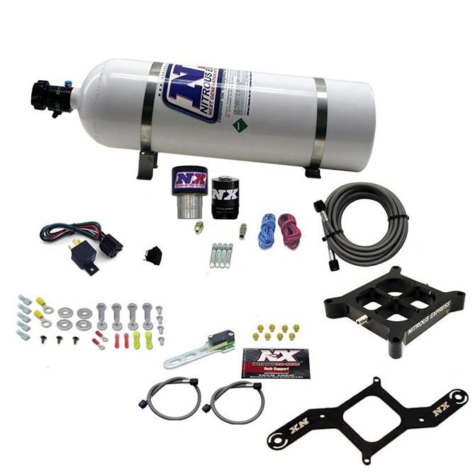 Nitrous Express Single Entry Crossbar Rnc .178 250-650Hp (4150 Flange) W/15Lb Bottle - 63940-15