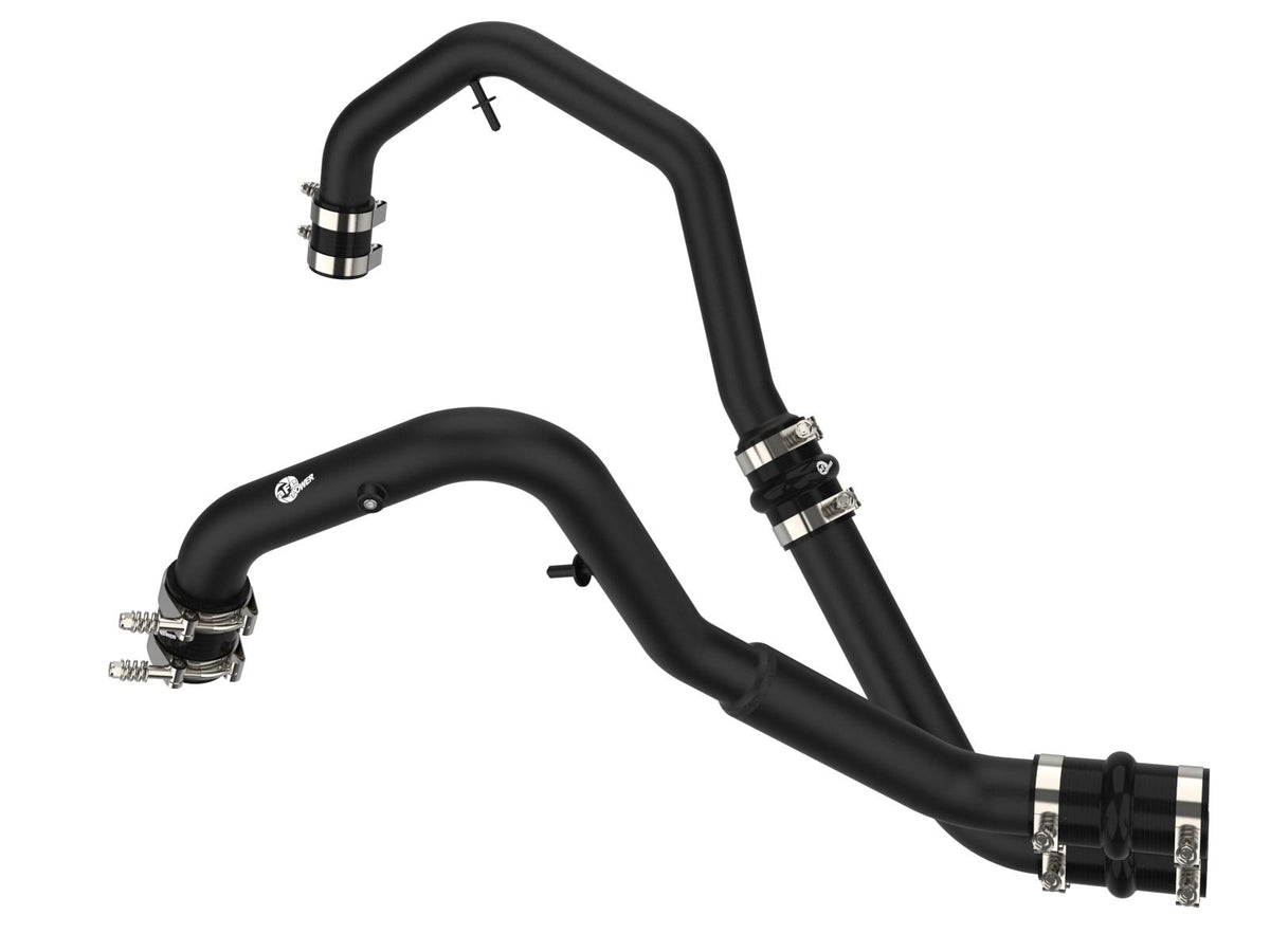 AFE BladeRunner 2 IN to 2-1/2 IN Aluminum Hot Charge Pipe Black (Ford F-150 2021 V6-2.7L (tt)) - 46-20478-B