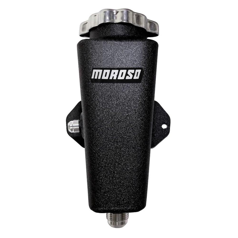 Moroso Tank, Power Steering, Universal, 6 An Left In And Out Blk Powder Coat - 63951