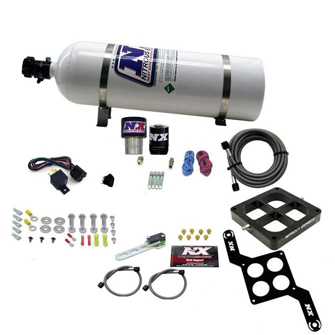 Nitrous Express Single Entry Crossbar Rnc .178 250-650Hp (4500 Flange) W/15Lb Bottle - 63970-15