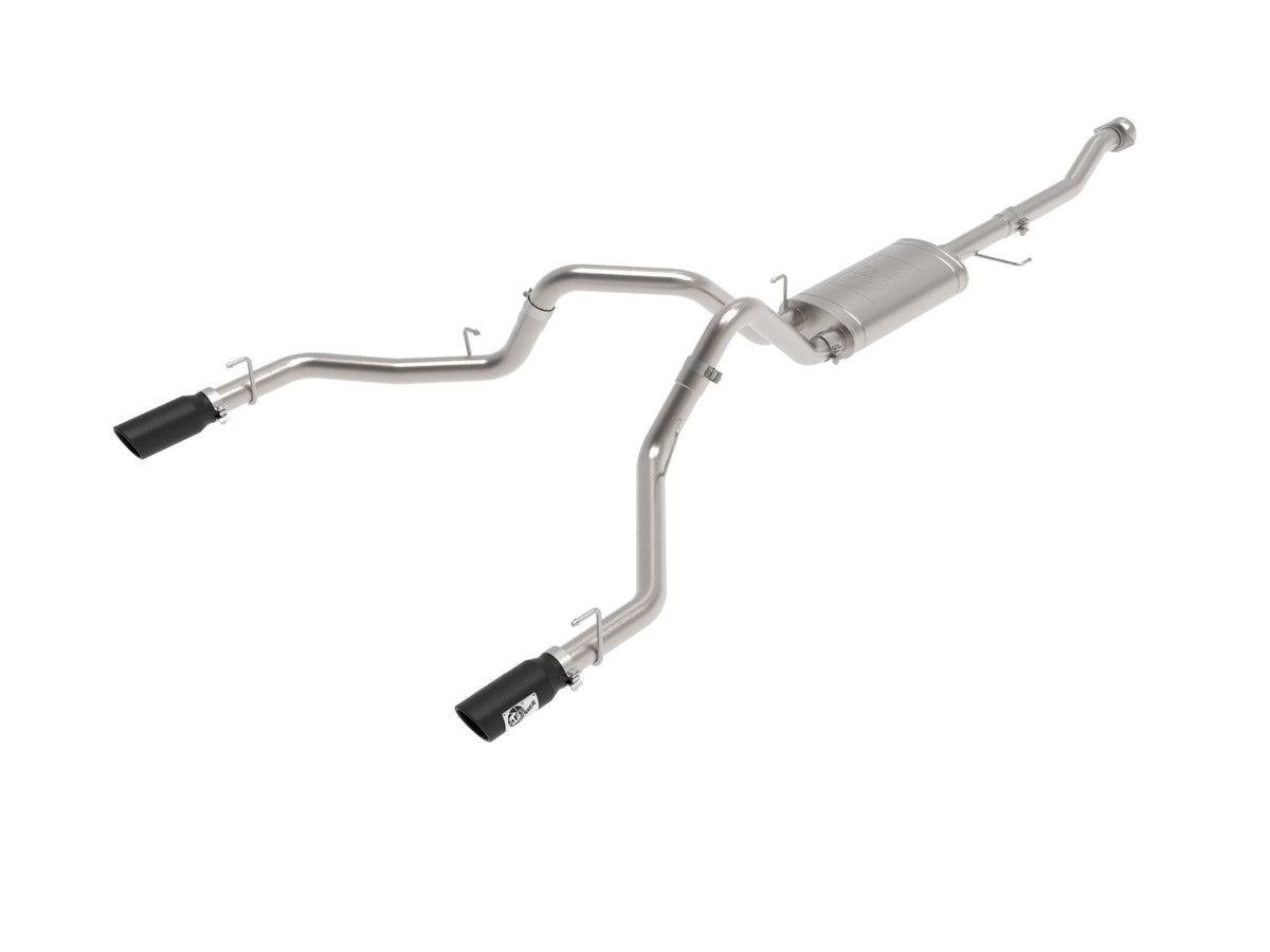 AFE 49-33127-B Vulcan Series 3 IN 304 Stainless Steel Cat-Back Exhaust System w/ Black Tip (2021-2025 Ford F-150 V6-2.7 TT / 3.5L TT / V8-5.0L)