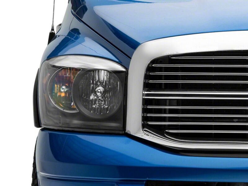 Raxiom 06-08 Dodge RAM 1500 Axial Series Euro Headlights- Black Housing- Clear Lens