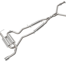 AFE Takeda 2-1/2 IN 304 Stainless Steel Cat-Back Exhaust System w/ Polished Tips (2014-2015 Q50 3.7) - 49-36136-P