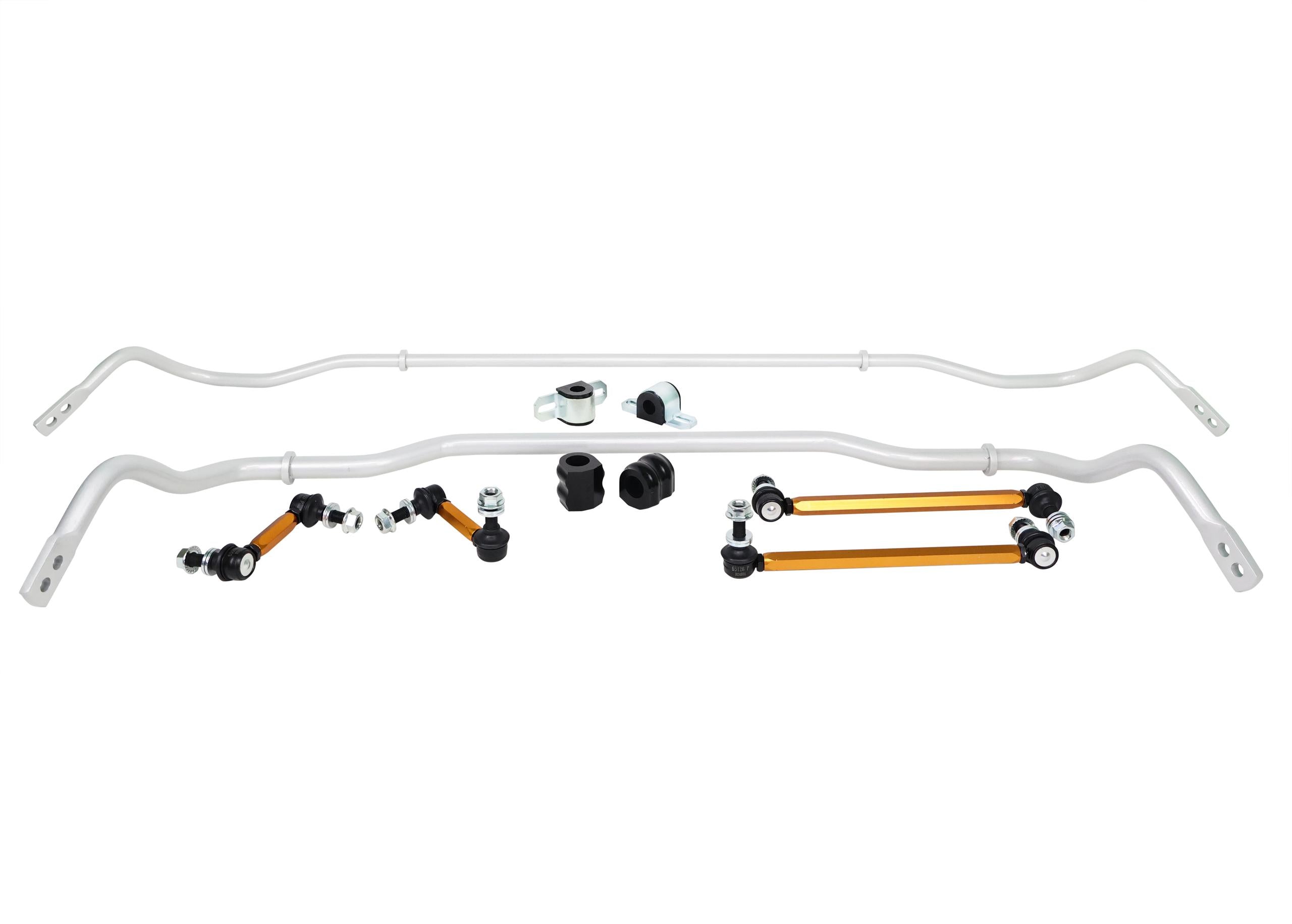 Whiteline Performance Suspension Stabilizer Bar Kit Contains: Front And Rear Sway Bar Kits With End Links, Essential Whiteline (2018-2020 Stinger, G70) - BKK001