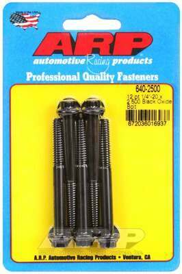ARP 1/4-20 x 2.500 12pt black oxide bolts - 640-2500