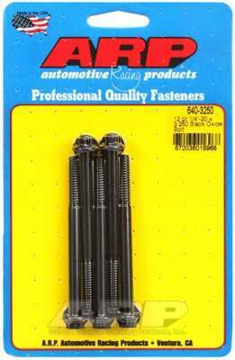 ARP 1/4-20 x 3.250 12pt black oxide bolts - 640-3250
