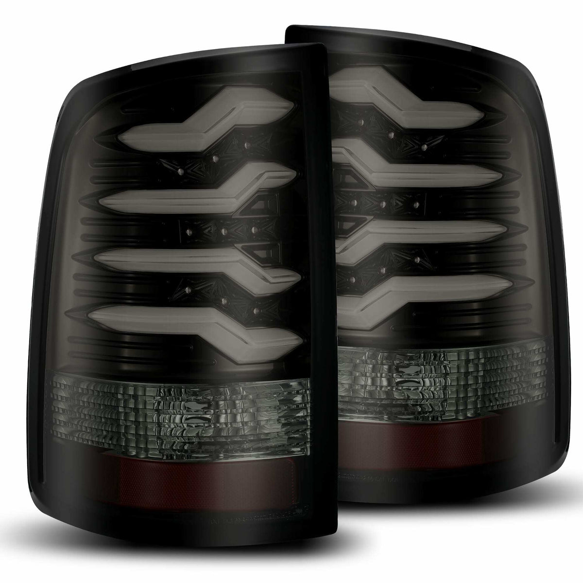 AlphaRex Led Tail Lights Jet Black (2009-2018 Ram 1500, 1500, Ram 2500, 2500, Ram 3500, 3500) - 640010