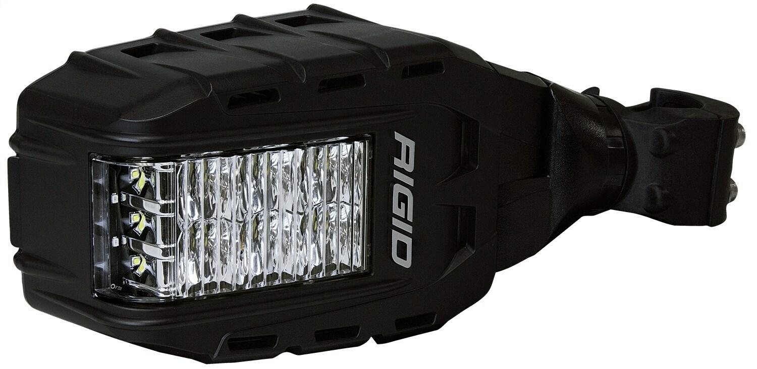 RIGID Industries Rigid Reflect Side Mirror With Integrated Led Light And Amber Side Light, Pair - 64011