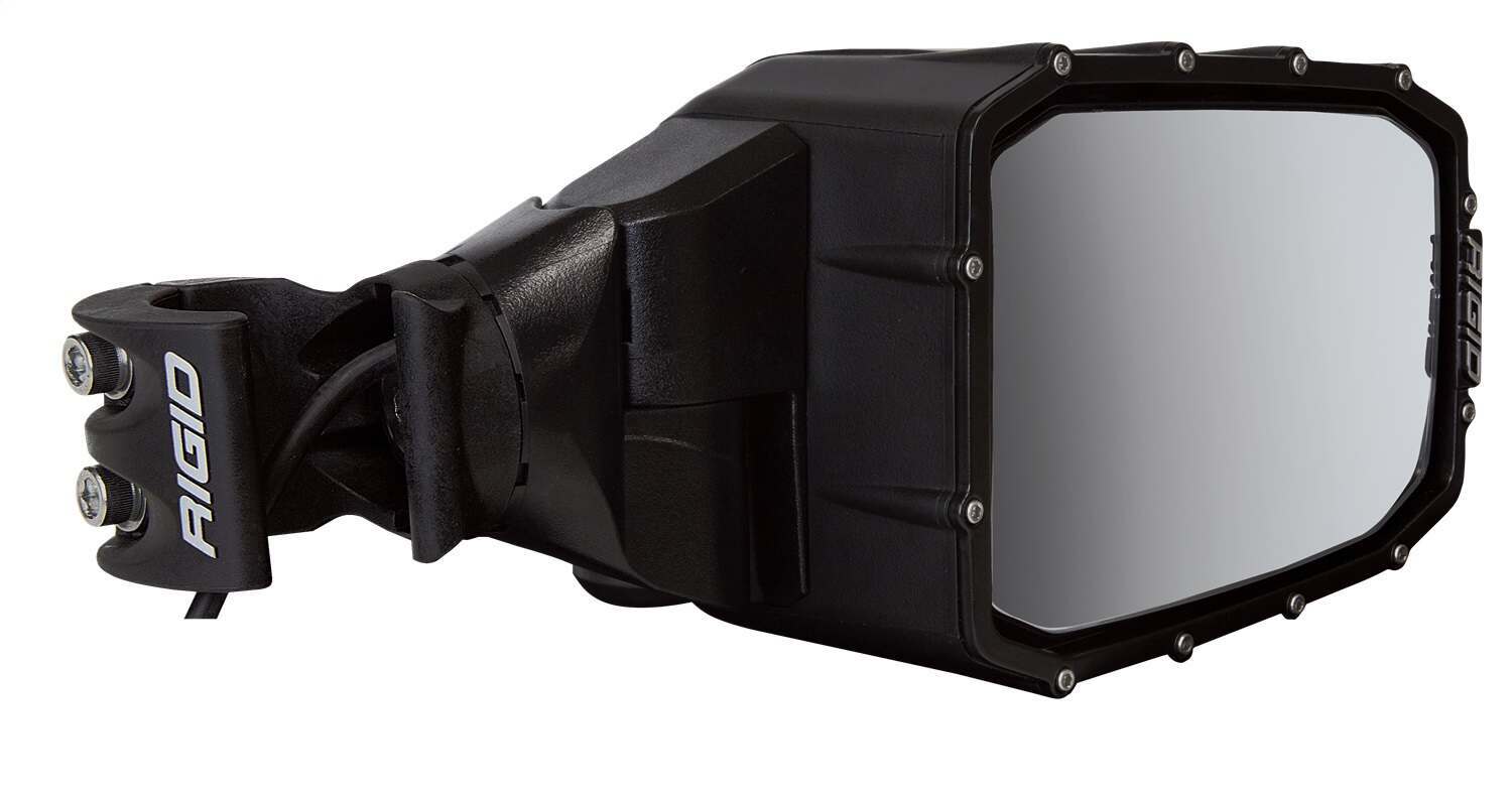 RIGID Industries Rigid Reflect Side Mirror With Integrated Led Light And Amber Side Light, Pair - 64011