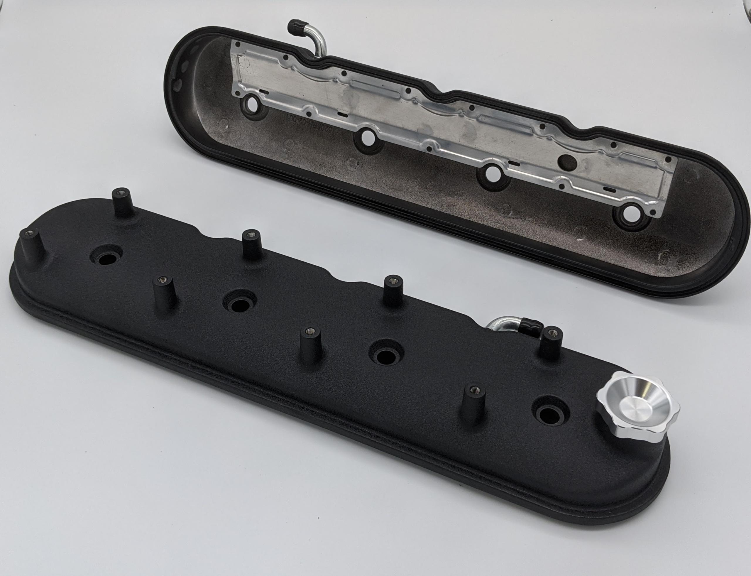 Granatelli Cast Valve Covers For Ls (1997-2024 Buick, Chevrolet, Pontiac, Avanti, Cadillac, GMC, Saab, Hummer Fitment) - 640367