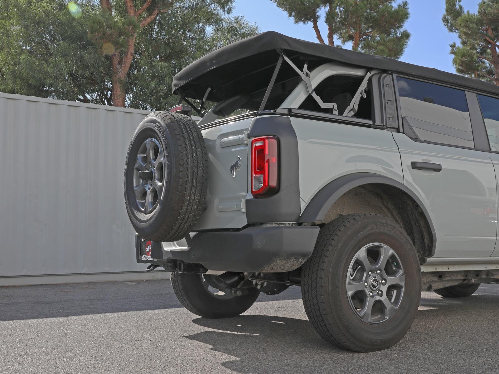 AFE 49-43136-B Apollo GT Series 3" 409 Stainless Steel Cat-Back Exhaust System w/ Black Tip (2021-2025 Bronco)