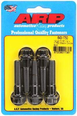 ARP 7/16-14 x 1.750 12pt black oxide bolts - 643-1750