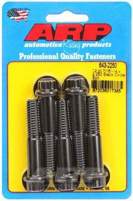 ARP 7/16-14 x 2.250 12pt black oxide bolts - 643-2250