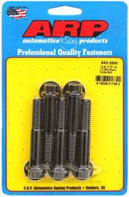 ARP 7/16-14 x 2.500 12pt black oxide bolts - 643-2500