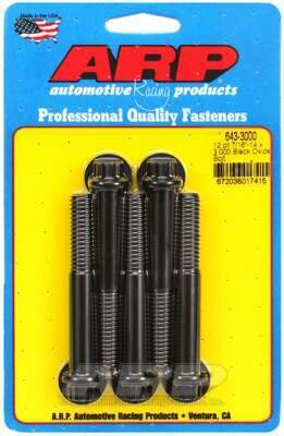 ARP 7/16-14 x 3.000 12pt black oxide bolts - 643-3000