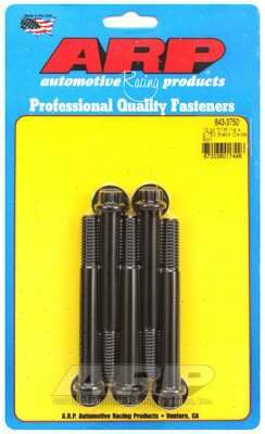 ARP 7/16-14 x 3.750 12pt black oxide bolts - 643-3750