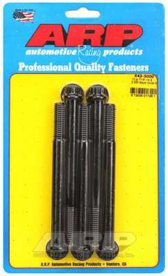 ARP 7/16-14 x 5.000 12pt black oxide bolts - 643-5000