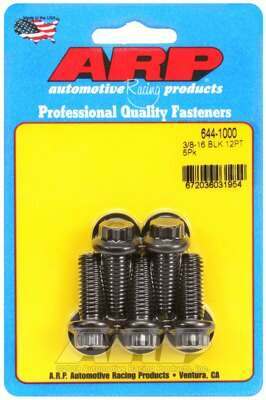 ARP 3/8-16 x 1.000 12pt 7/16 wrenching black oxide bolts - 644-1000