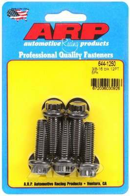 ARP 3/8-16 x 1.250 12pt 7/16 wrenching black oxide bolts - 644-1250