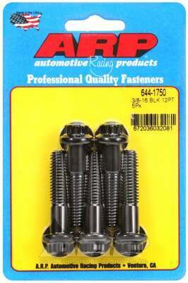 ARP 3/8-16 x 1.750 12pt 7/16 wrenching black oxide bolts - 644-1750