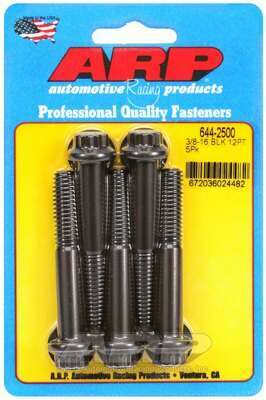 ARP 3/8-16 x 2.500 12pt 7/16 wrenching black oxide bolts - 644-2500