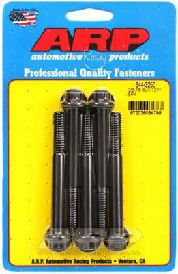 ARP 3/8-16 x 3.250 12pt 7/16 wrenching black oxide bolts - 644-3250