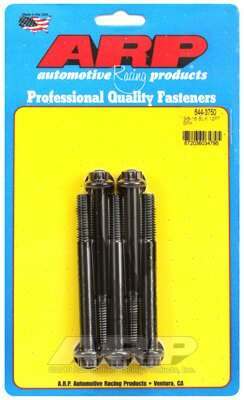 ARP 3/8-16 x 3.750 12pt 7/16 wrenching black oxide bolts - 644-3750