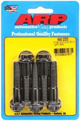 ARP 7/16-14 X 2.000 12pt 1/2 wrenching black oxide bolts - 645-2000