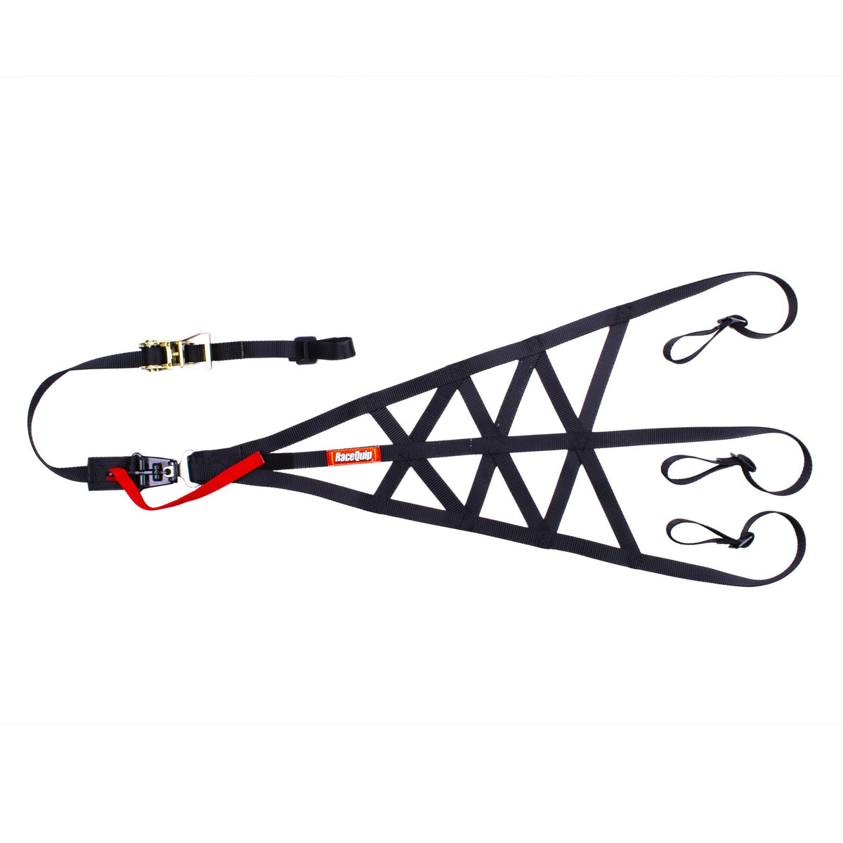 RaceQuip Right Side Triangle Roll Cage Net w/Quick Release - 828998RQP