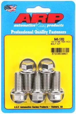 ARP 1/2-13 X 1.000 hex SS bolts - 646-1000