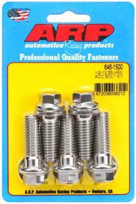ARP 1/2-13 X 1.500 hex SS bolts - 646-1500
