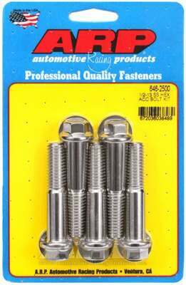 ARP 1/2-13 X 2.500 hex SS bolts - 646-2500