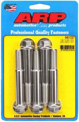 ARP 1/2-13 x 3.250 hex SS bolts - 646-3250