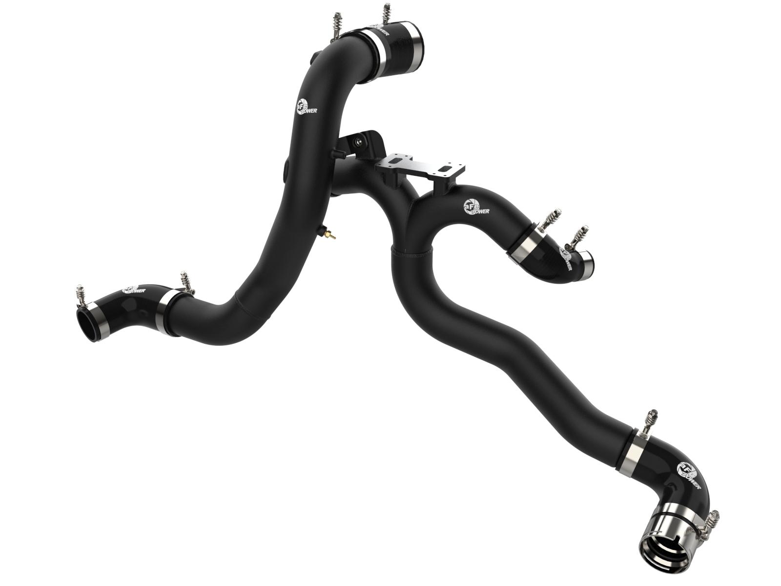 AFE BladeRunner 3 IN Aluminum Hot and Cold Charge Pipe Kit Black (Kia Stinger 18-22 V6-3.3L (tt)) - 46-20504-B