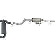 AFE Rebel Series 2-1/2 IN 409 Stainless Steel Cat-Back Exhaust System w/ Black Tips - 49-48062-B