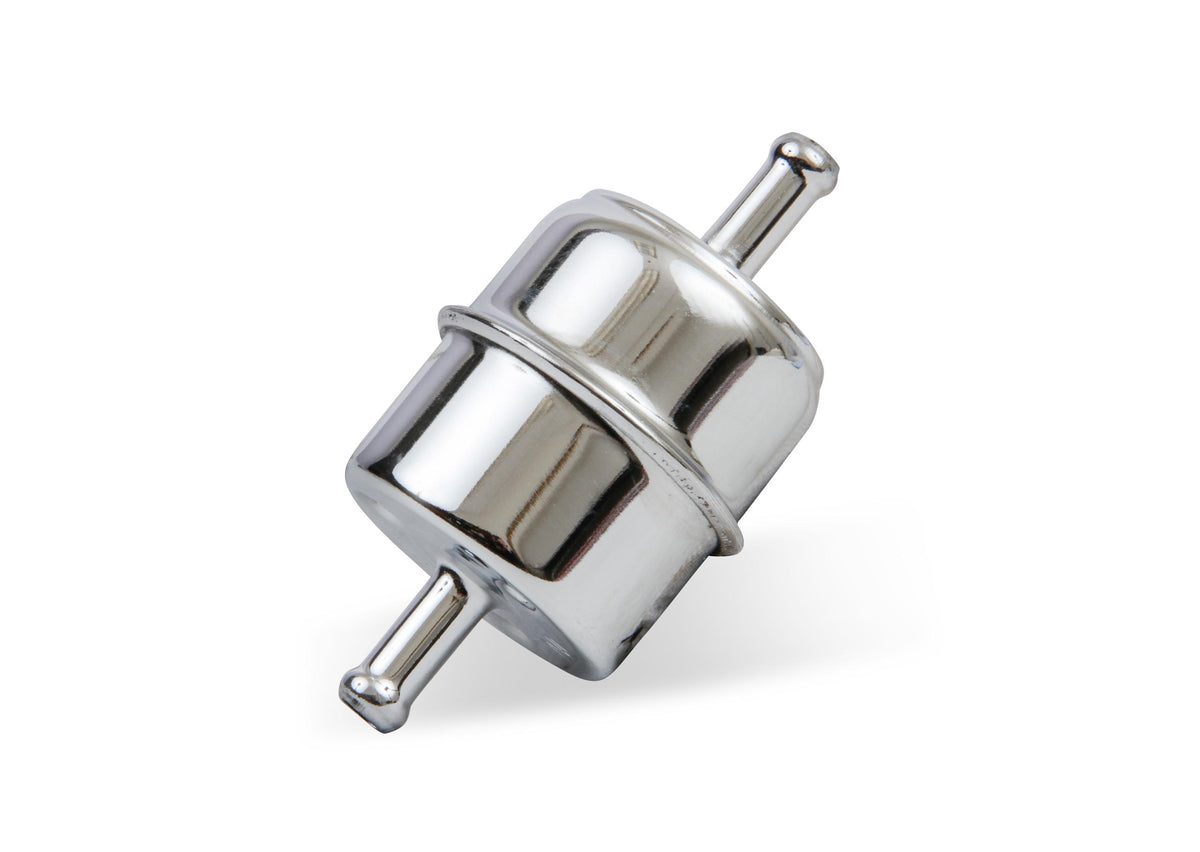 Mr. Gasket Chrome Fuel Filter - Fits 5/16 Inch Hose.  - 9745