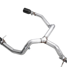 AWE 0FG Catback Split Rear Exit Exhaust for 4th Gen Silverado/Sierra 1500 5.3L (Flat Bumper) - Dual Diamond Black Tips - 3015-33206