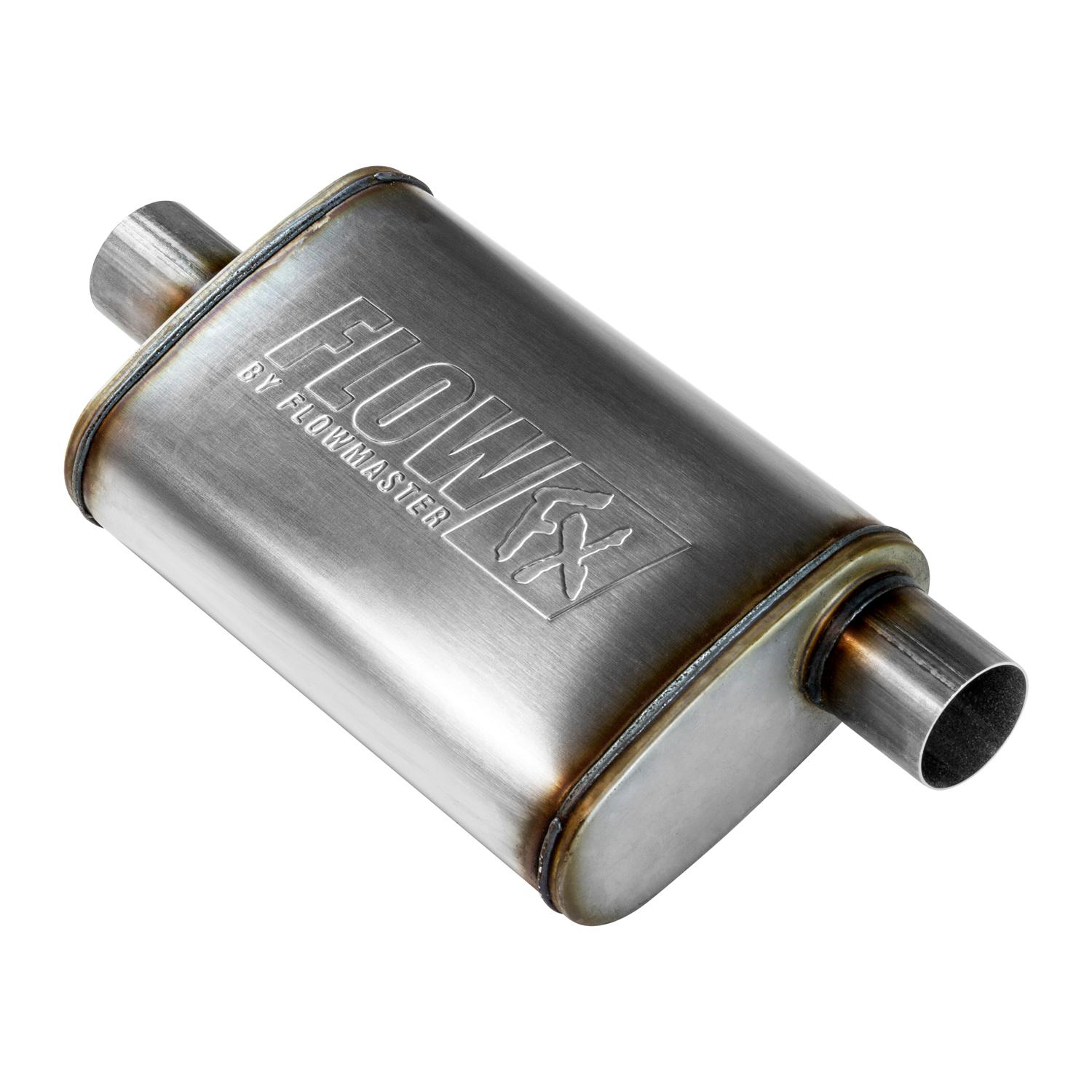 Flowmaster FlowFX Muffler 409S - 2.50 Offset In/ 2.50 Center Out - Moderate Sound