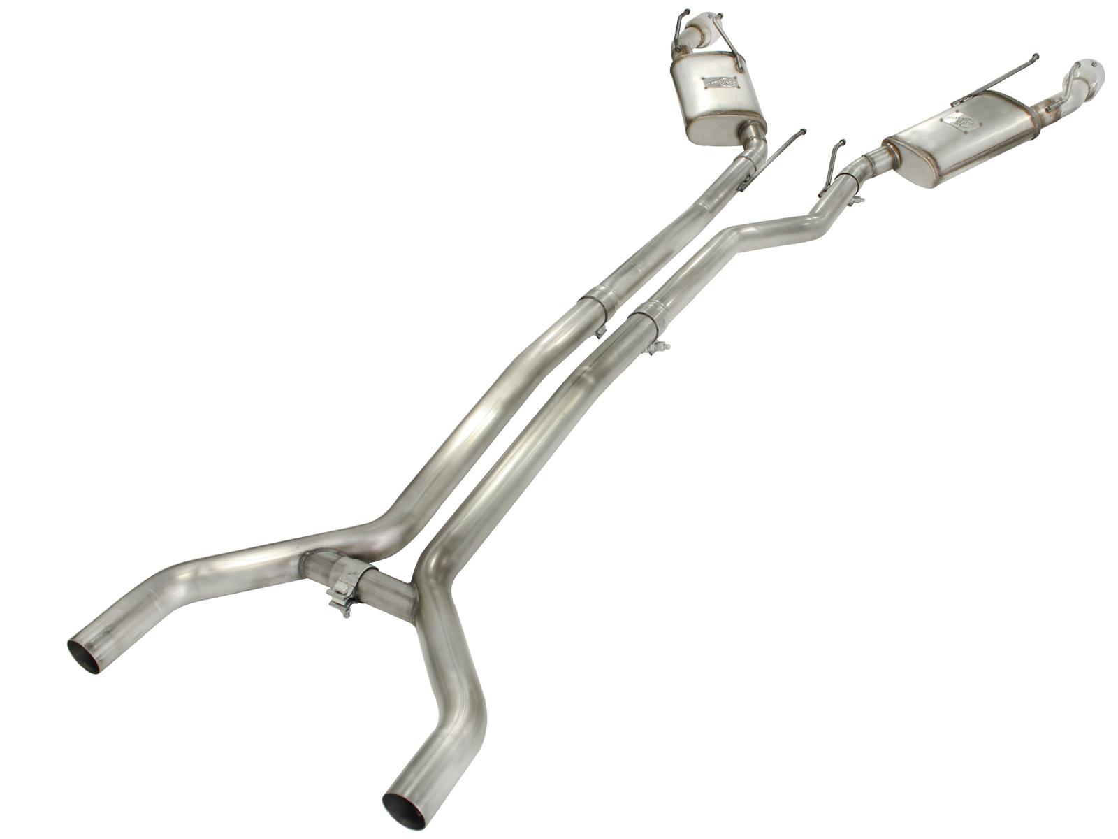 AFE MACH Force-Xp 2-1/2in 409 Stainless Steel Cat-Back Exhaust System w/Polished Tip (2010-2013 Camaro, Camaro) - 49-44042-P