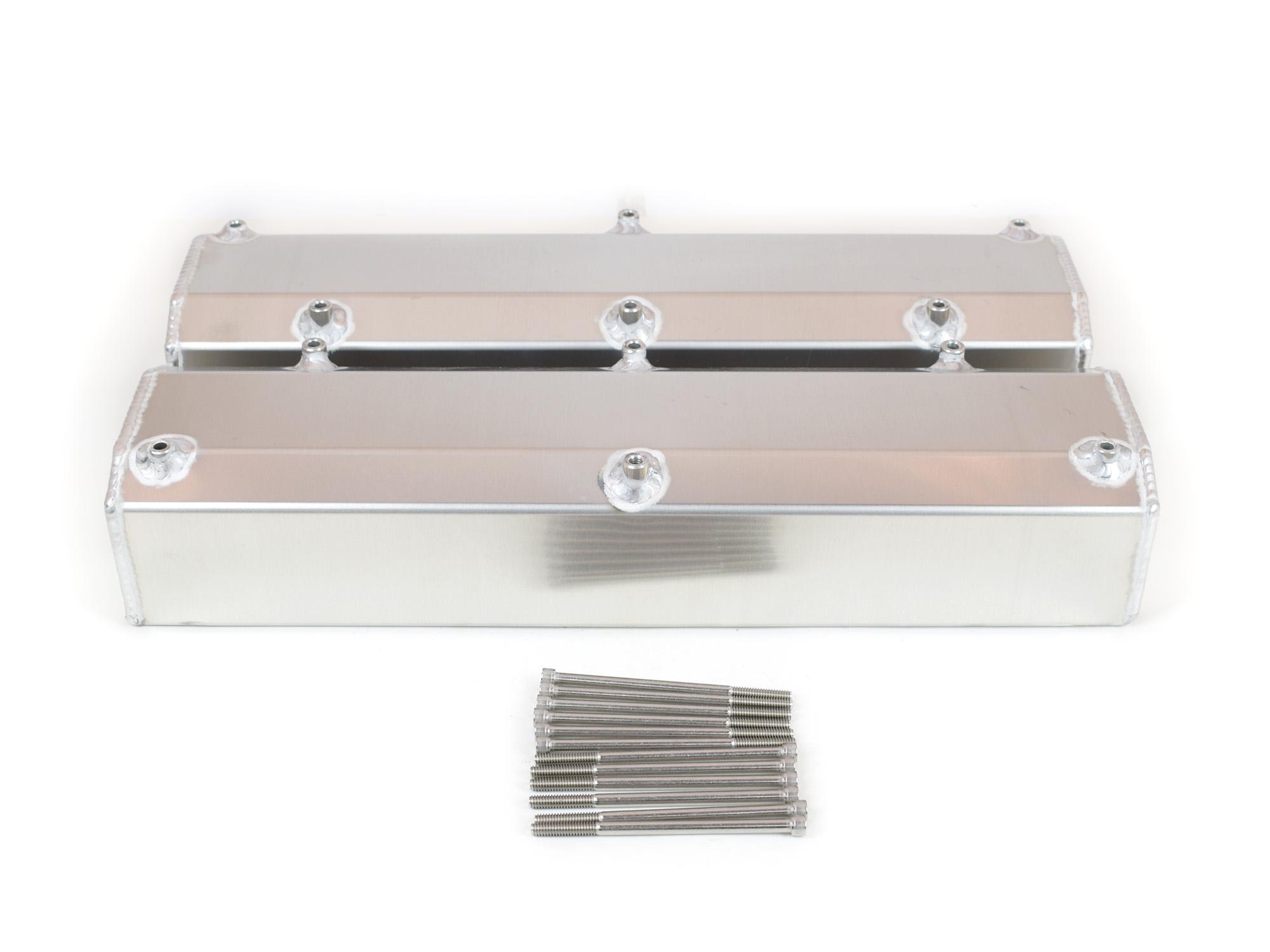 Canton Racing Valve Covers Small Block Ford 302 351W Fabricated Alum w Hardware - 65-300