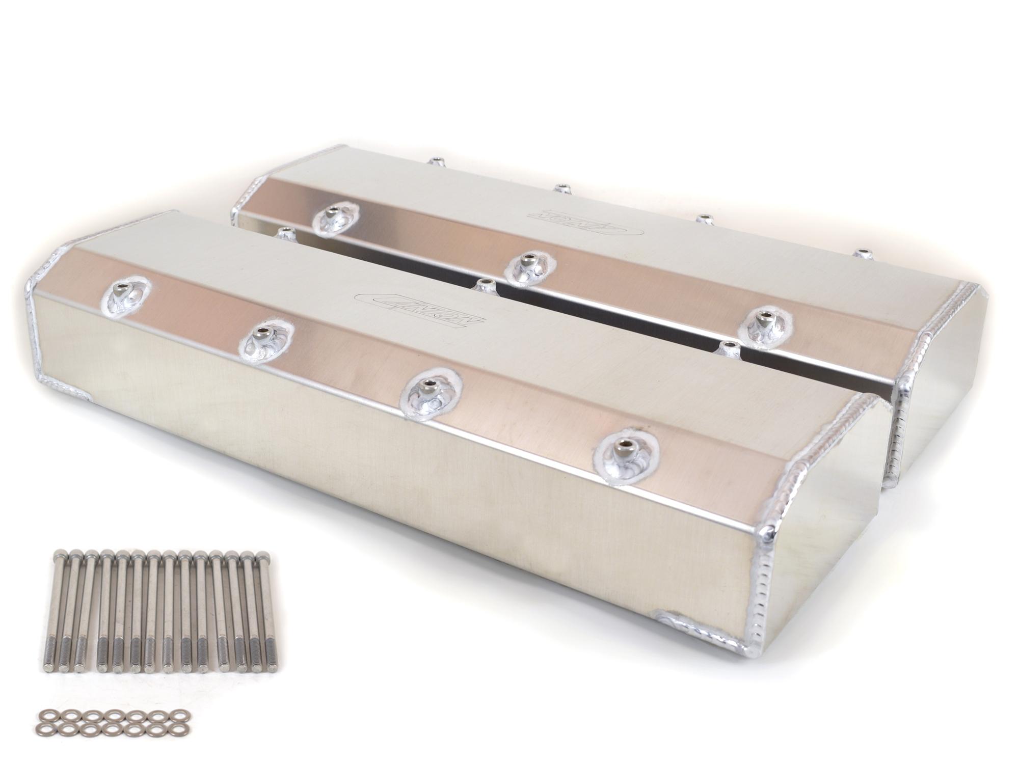 Canton Racing Valve Covers For Big Block Chevy Fabricated Aluminum With Hardwar - 65-400