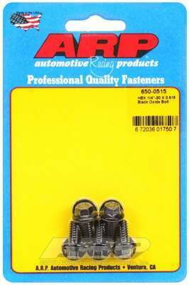ARP 1/4-20 X 0.515 hex black oxide bolts - 650-0515