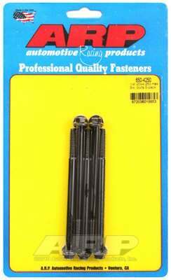 ARP 1/4-20 X 4.250 hex black oxide bolts - 650-4250
